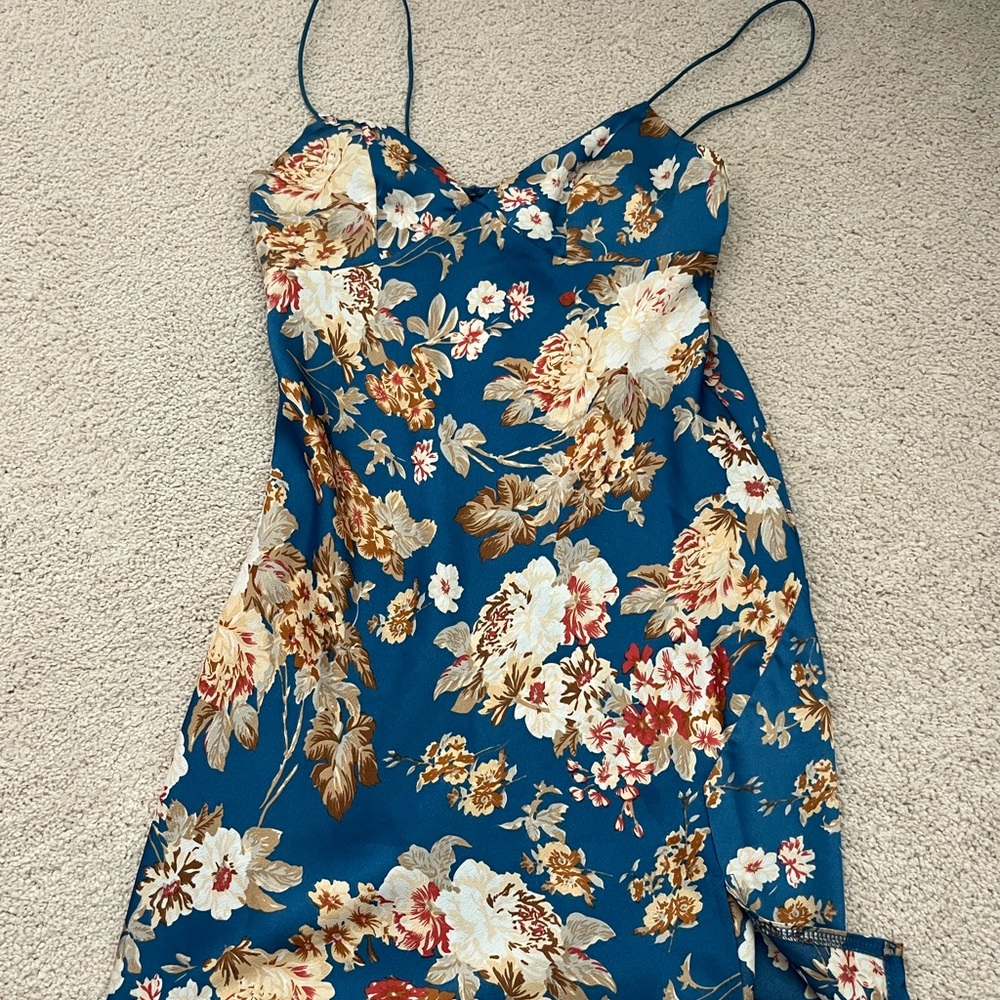 Satin silk dress